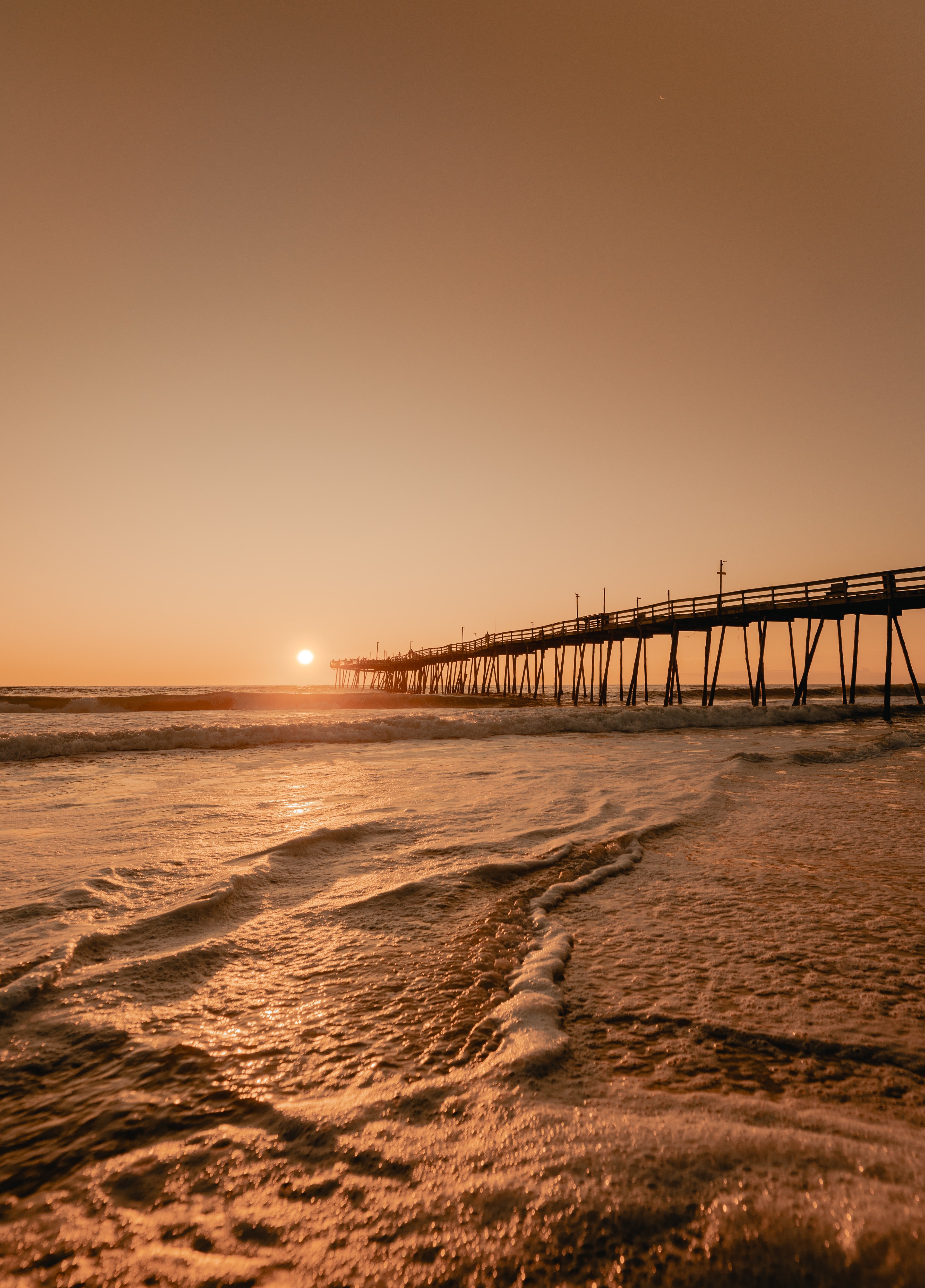 Vector image of a beach and boardwalk
