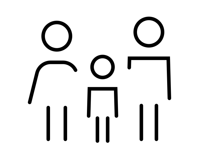 Vector image of a family