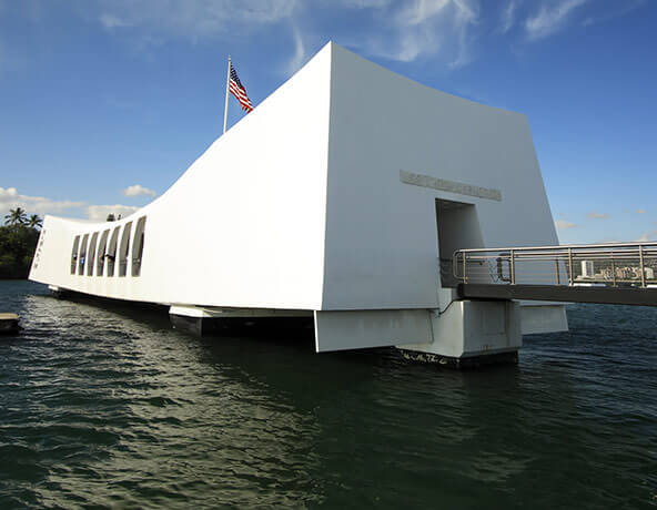 Image of the USS Arizona Memorial