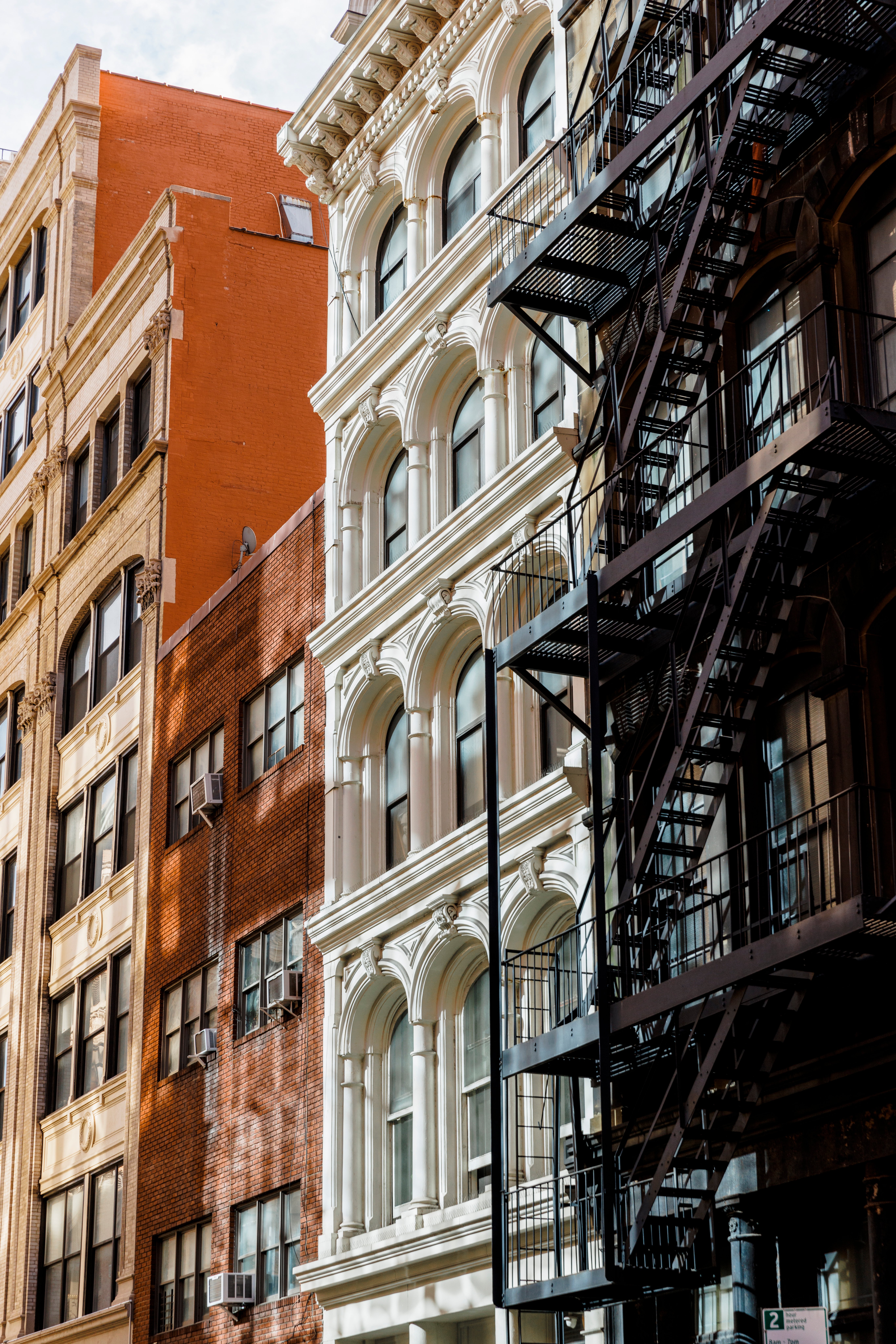 Image of cast-iron storefronts in TriBeCa