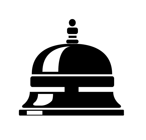 Vector image of a service bell