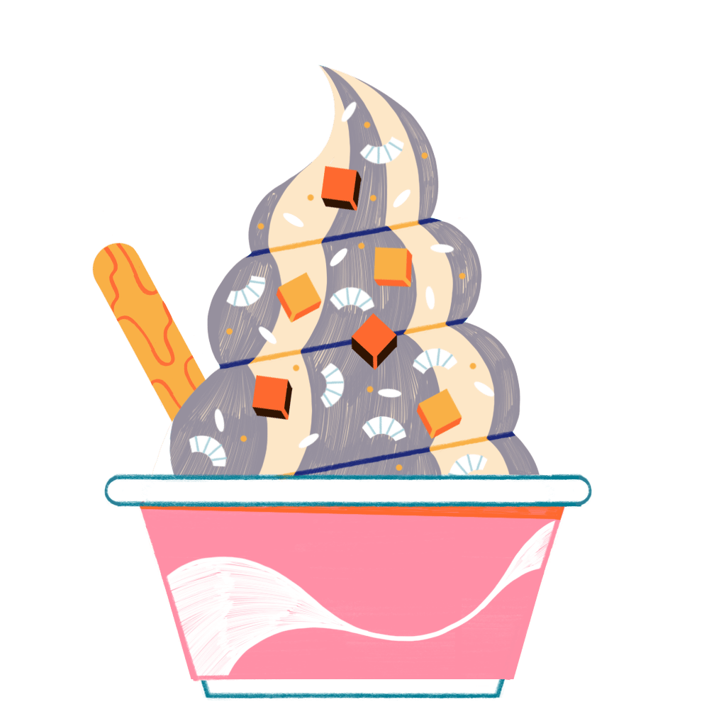 Vector image of ice cream