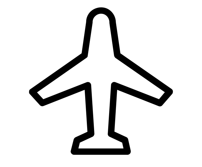 Vector image of an airplane