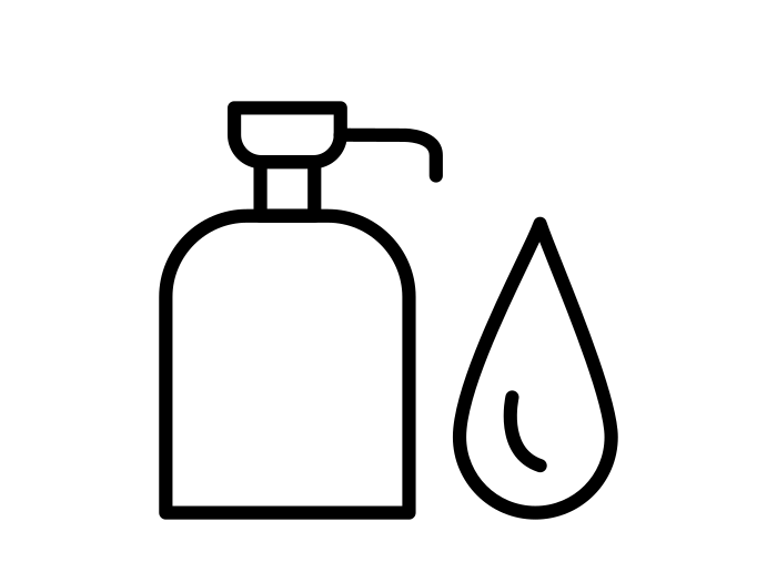 Vector image of a bottle of soap