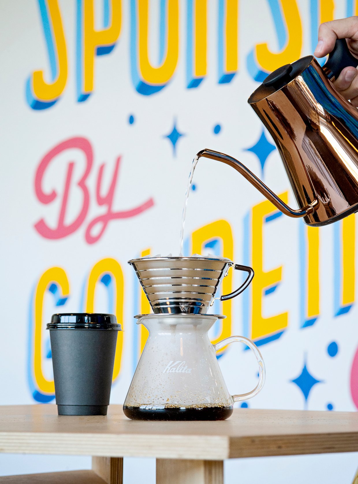 image of a pour-over at Golden Fog Coffee