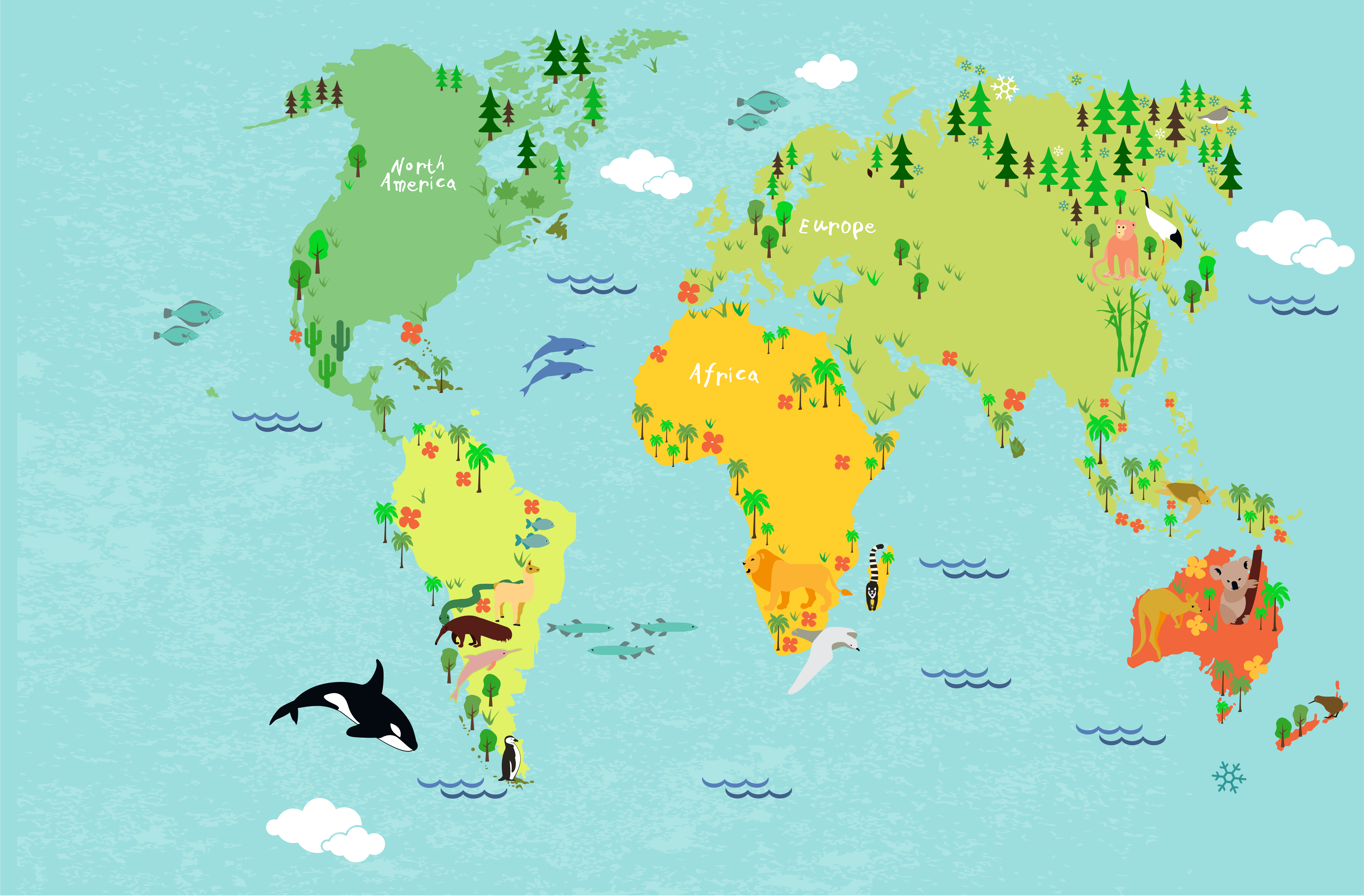Image of a world map