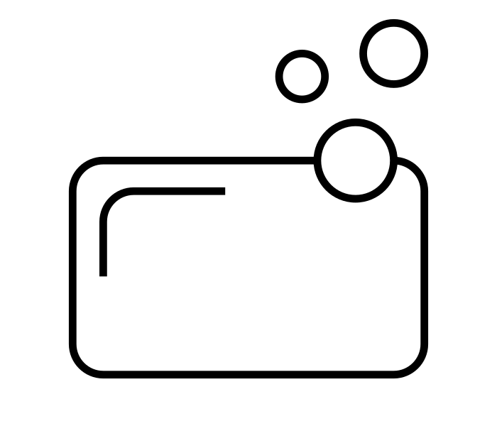 Vector image of a bar of soap